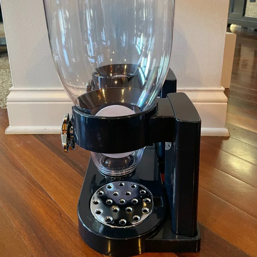 Honey Can Do Double Cereal Dispenser Portion Control Black / Chrome